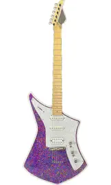 Электрогитара Cream Guitars R-S-001 Revolver Galaxy Purple Glitter w/Case