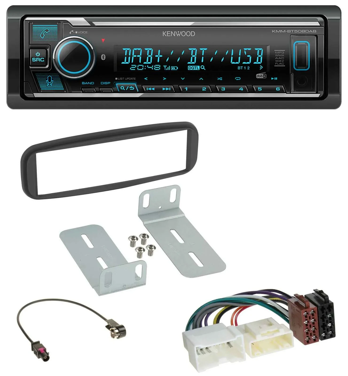 Kenwood Bluetooth MP3 DAB USB Autoradio für Renault Clio (2012-2017)