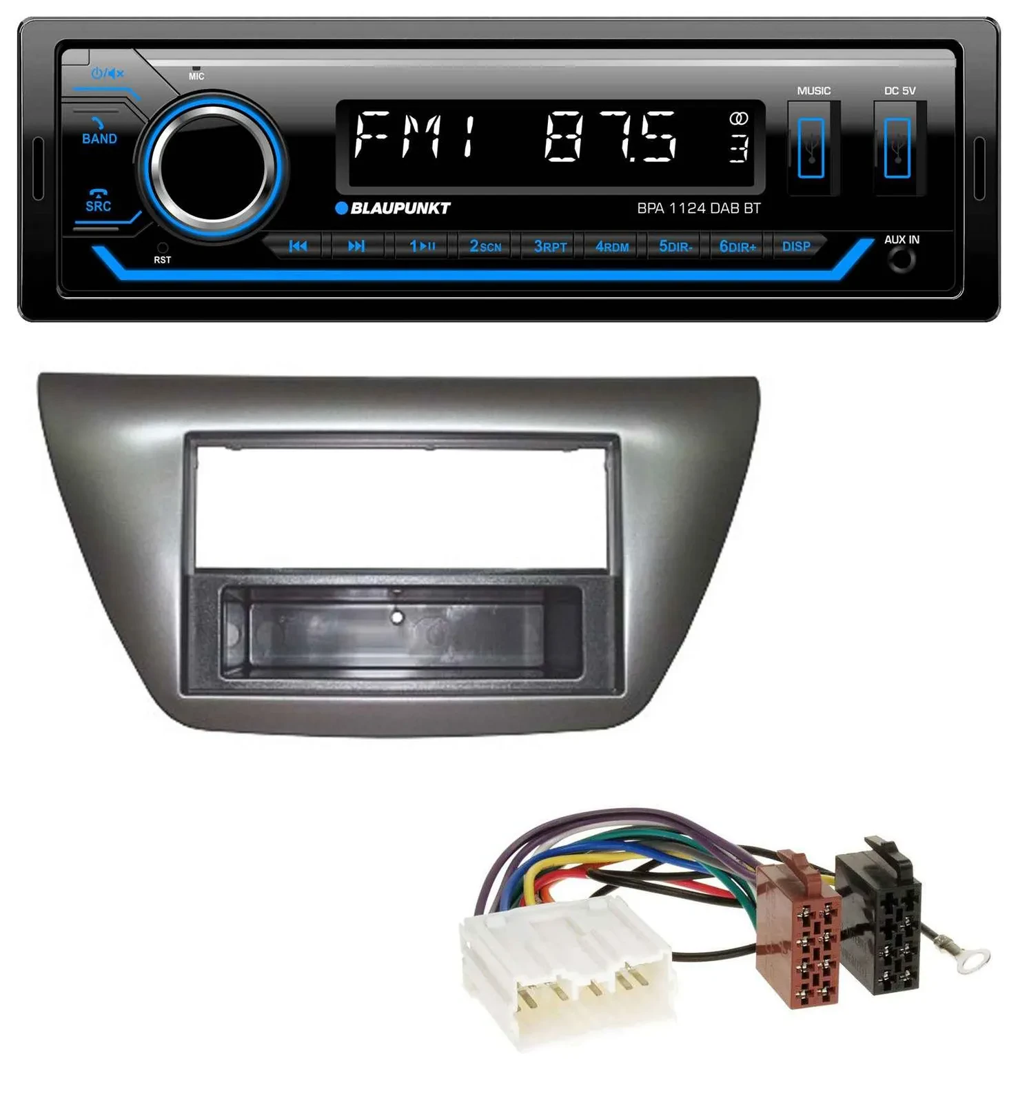 Blaupunkt Bluetooth USB DAB MP3 Autoradio für Mitsubishi Lancer Evo 2004-2008