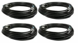 DMX-кабель Chauvet DJ DMX3P50FT 50 ft, XLR 3-pin (M–F) (набор, 4 шт.)