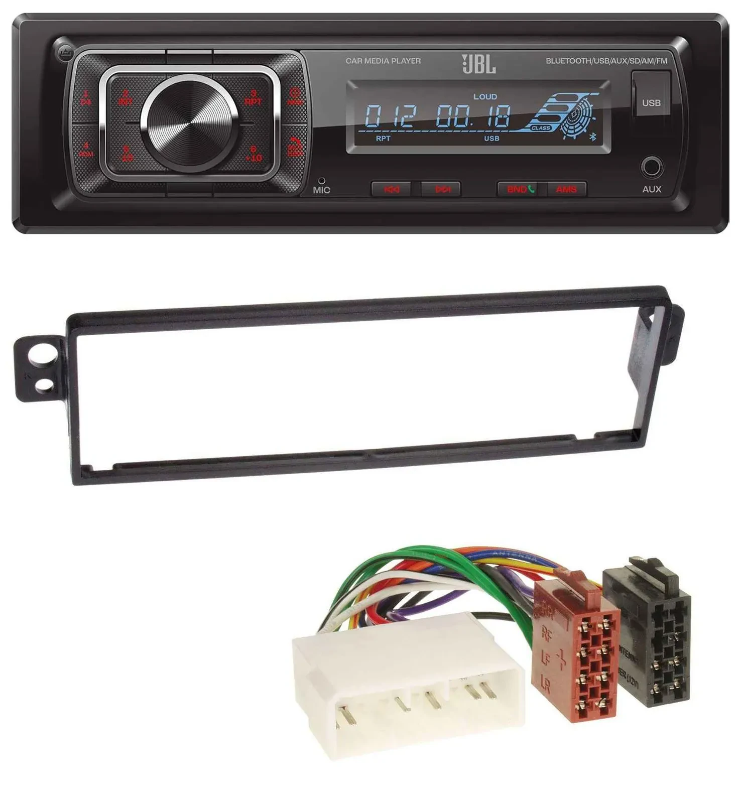 Автомагнитола для Chevrolet Kalos 2004–2007 JBL Bluetooth, USB, SD, AUX, MP3