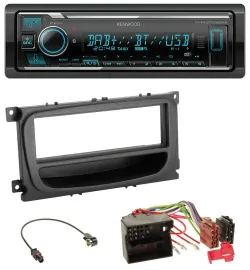 Автомагнитола Kenwood Bluetooth, USB, DAB, MP3 для Ford C‑Max/Focus/Galaxy (с 2007)