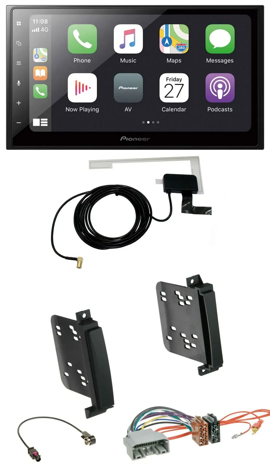 Pioneer USB MP3 2DIN Bluetooth DAB Autoradio für Dodge Durango Jeep Grand Cherok
