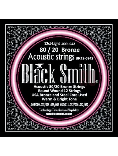 Струны для 12-струнной акустической гитары BlackSmith BR-0942