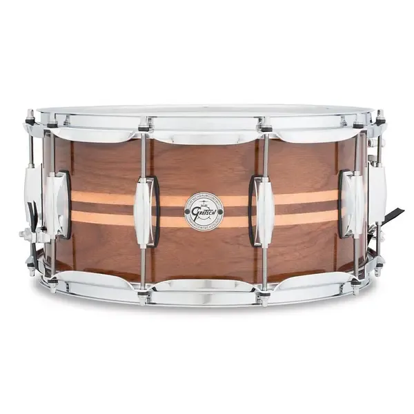 Малый барабан Gretsch Drums Silver Series Walnut Snare Drum with Maple Inlay 14 x 6.5
