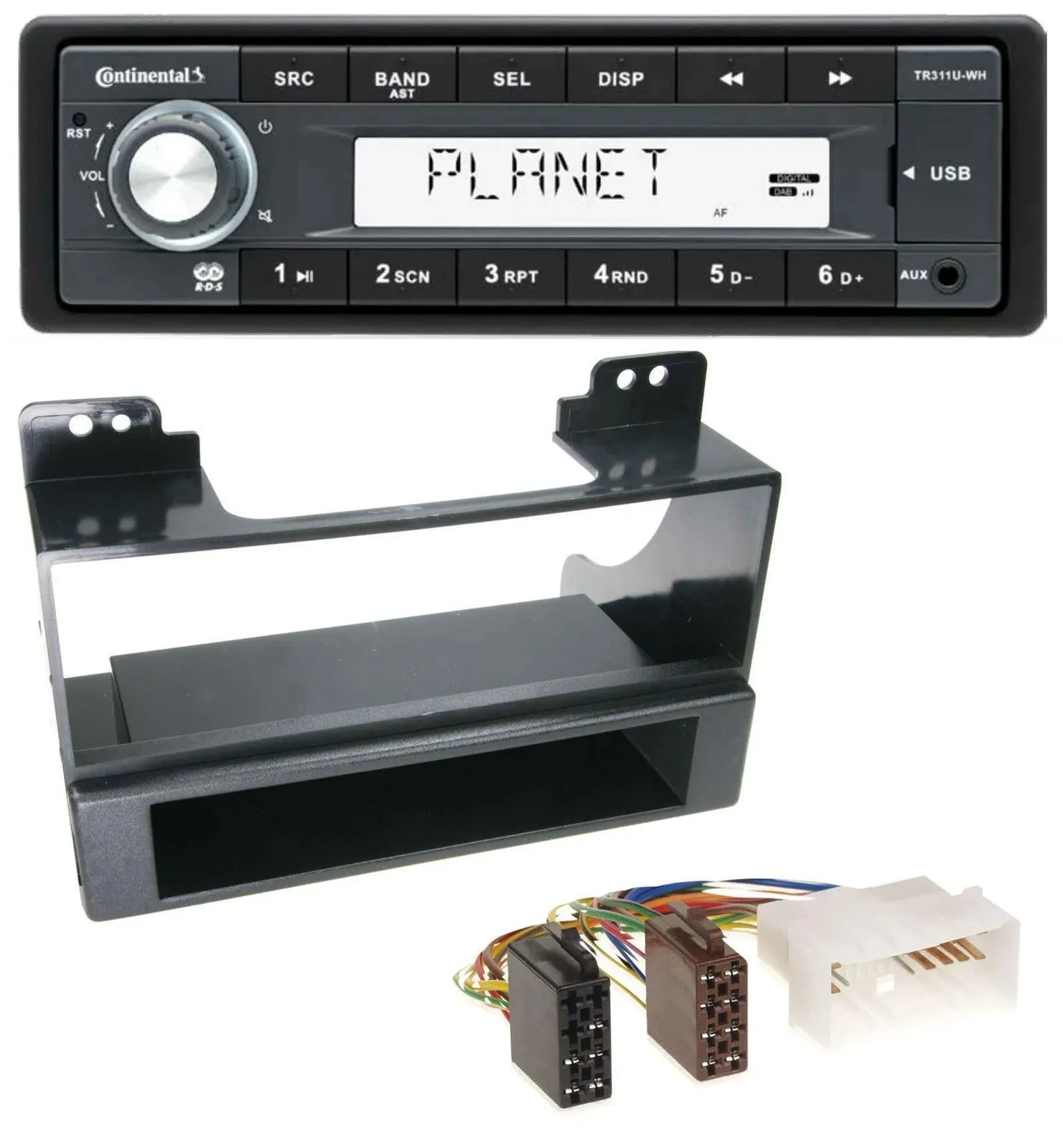 Continental USB MP3 AUX 1DIN Autoradio für Kia Carnival (ab 2006)