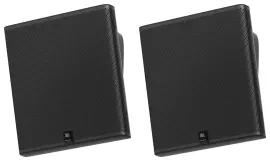 Pair JBL SLP14/T-BK Sleek Low-Profile On Wall Mount 4" 70v Commercial Speakers