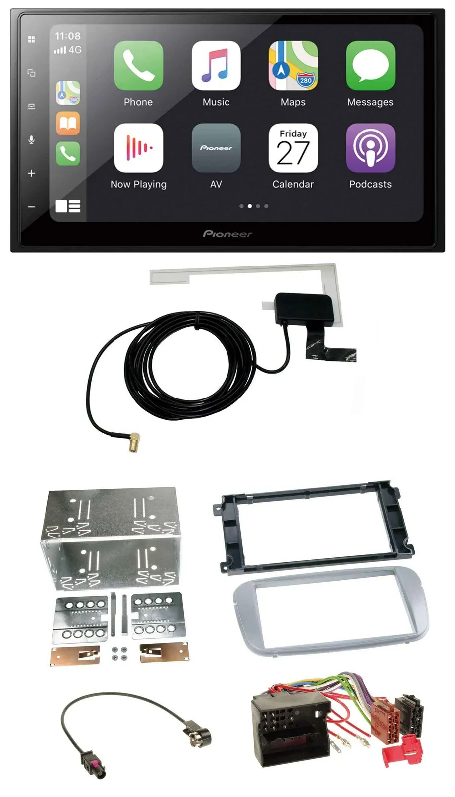 Pioneer USB MP3 2DIN Bluetooth DAB Autoradio für Ford Galaxy C-Max Focus ab 2007