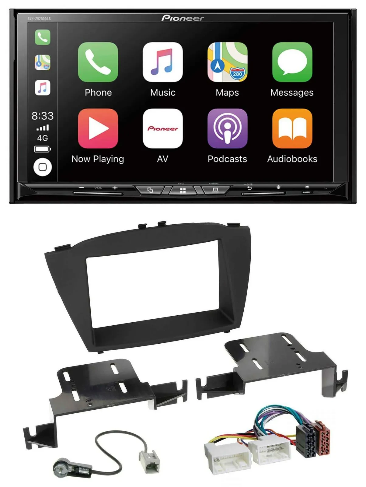 Pioneer 2DIN MP3 USB DAB DVD Bluetooth Autoradio für Hyundai ix35 (ab 2013)