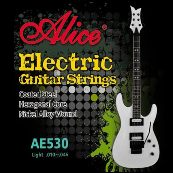 Струны для электрогитары Alice AE530-L Nickel Wound 10-46