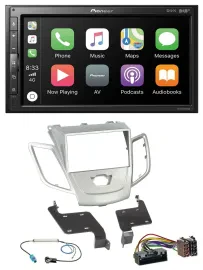 Pioneer USB MP3 DAB 2DIN Bluetooth Autoradio für Ford Fiesta 2010-2017 silber