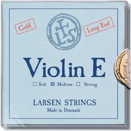 Larsen Strings Original Premium Violin String Set 44 Size Medium Gauge Loop End