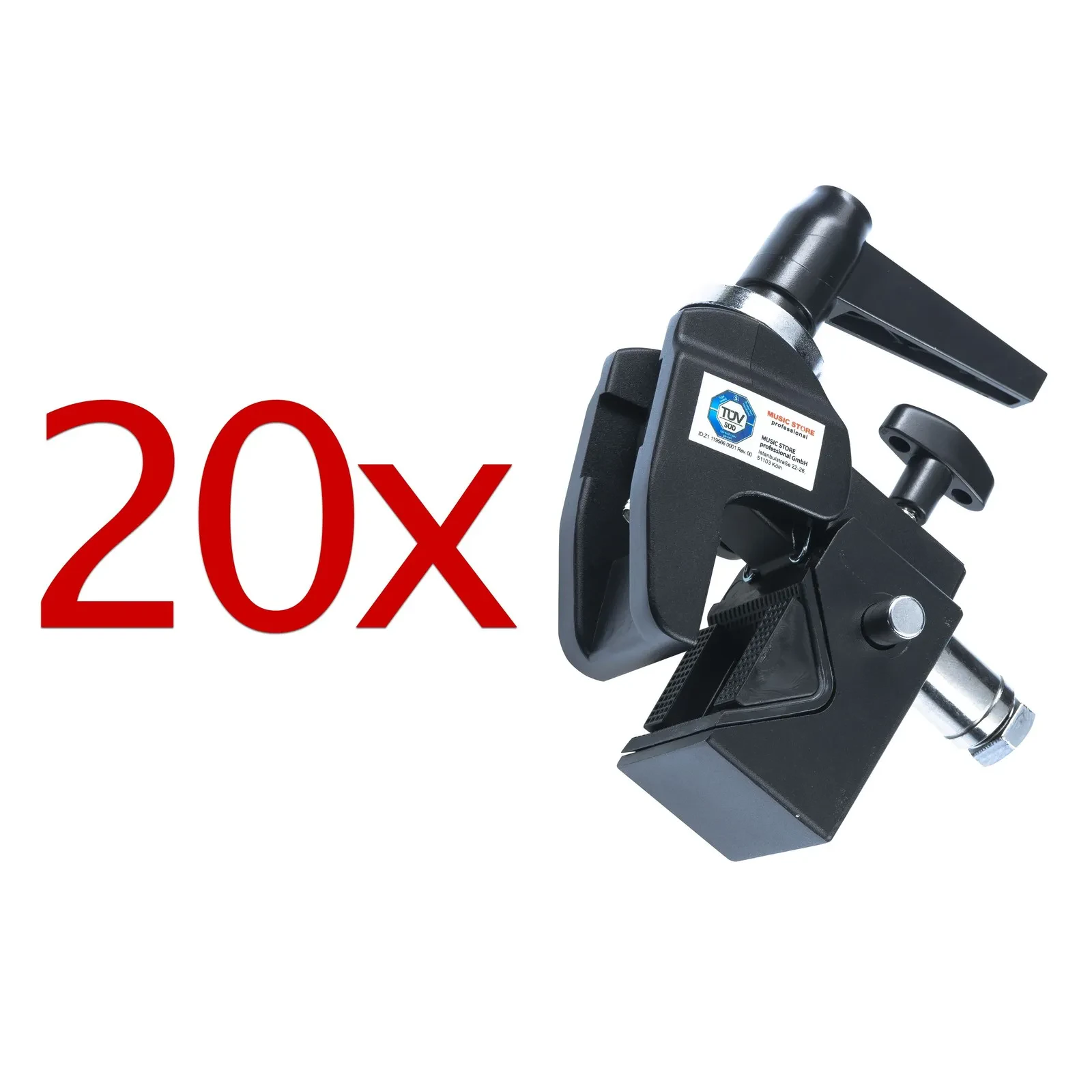 LightmaXX Super Clamp Half Coupler Set 20x 15kg 30-51mm 50kg Kapazität ST-519B