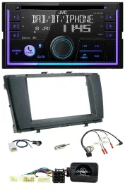 JVC Lenkrad USB 2DIN DAB Bluetooth CD Autoradio für Toyota Avensis 2009-2011