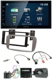Kenwood 2DIN Bluetooth Lenkrad USB DAB Autoradio für Ford C Max Galaxy Focus Can