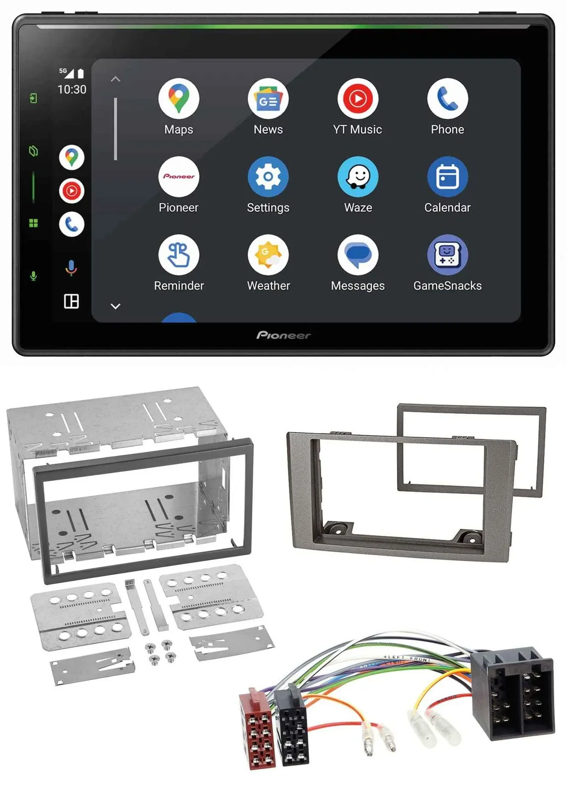 Pioneer 2DIN MP3 USB Bluetooth DAB Autoradio für Iveco Daily 2006-2014 silber