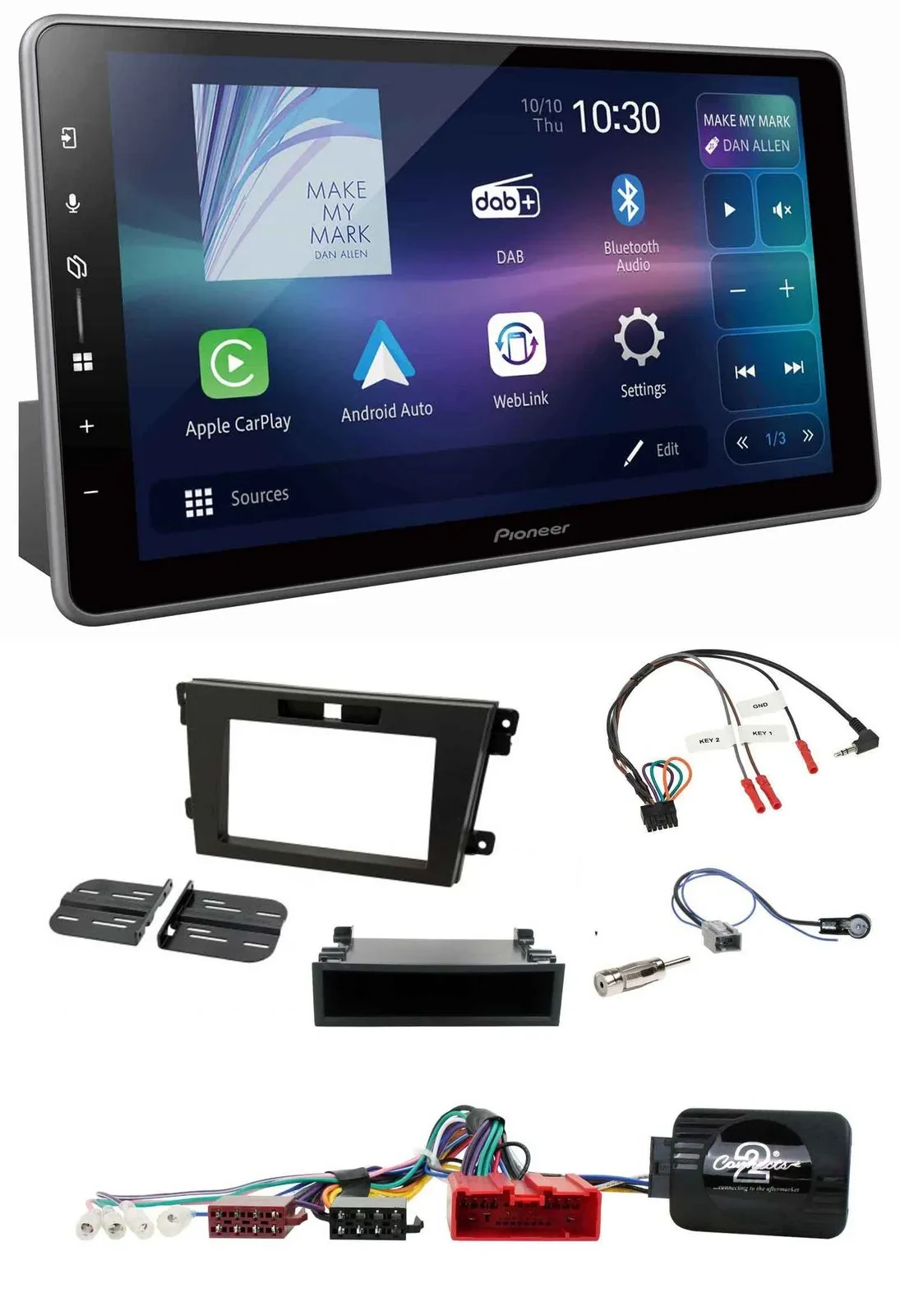 Pioneer Bluetooth USB DAB Lenkrad Autoradio für Mazda CX-7 2008-2010