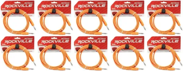 Коммутационный кабель Rockville RCTR110O Orange 3 м (10 штук)