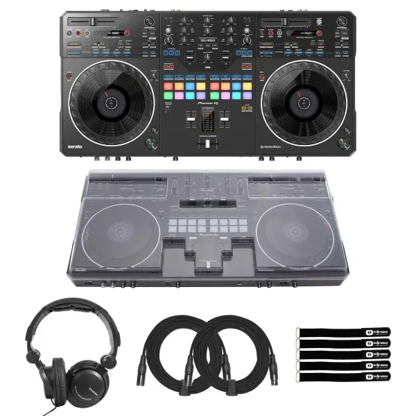 DJ-контроллер с джогом Pioneer DDJ-REV5 Black с аксессуарами