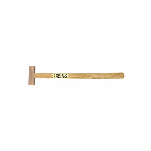 HOSCO Bronze fretting hammer, flat sides and curved side, total length 300 mm