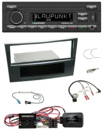 Автомагнитола Blaupunkt Lenkrad Bluetooth MP3 USB для Opel Corsa D, чёрная, 2009–2014