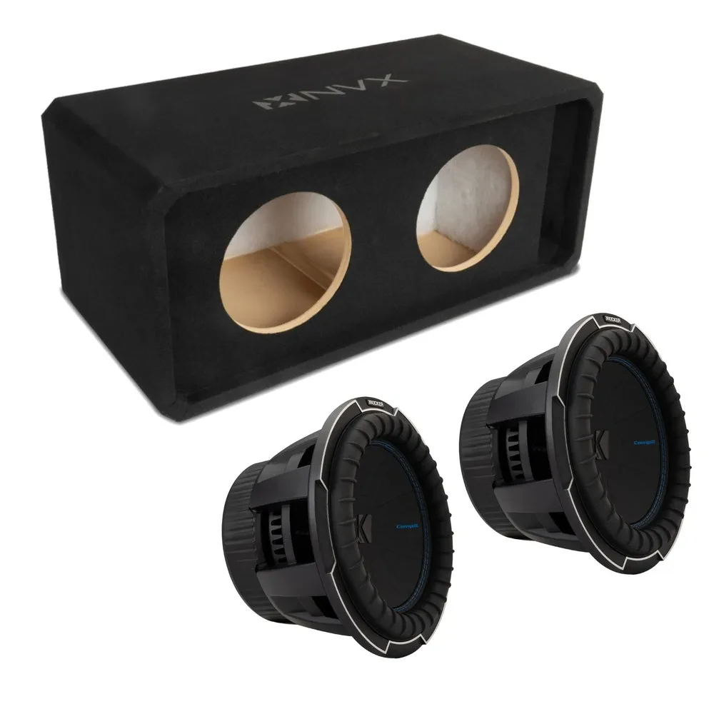 Сабвуфер пассивный NVX NE102P Dual 10", slot ported, 3/4" MDF, с сабвуфером CompQ