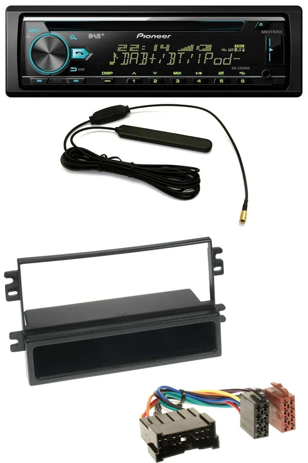 Pioneer CD MP3 AUX DAB USB Autoradio für Kia Carens II (2004-2006)