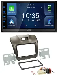 JVC DAB Bluetooth MP3 USB 2DIN Autoradio für Isuzu D-Max ab 2012 grau