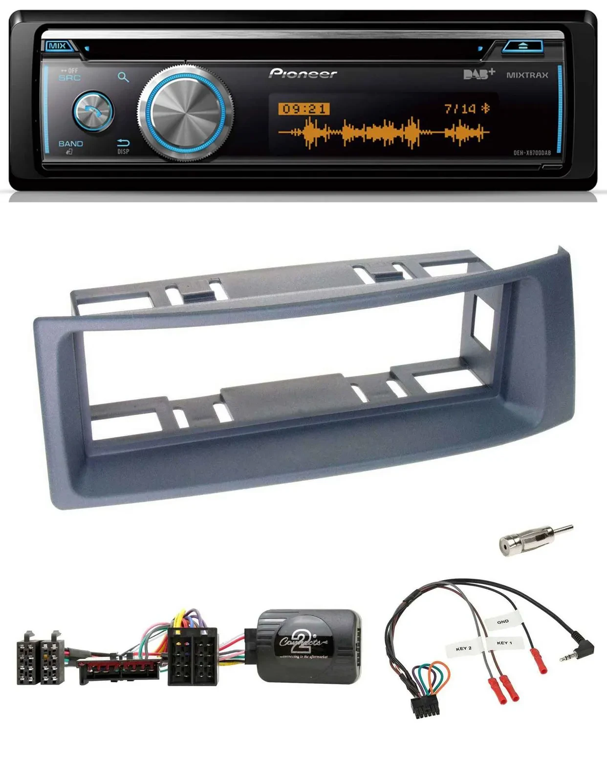Pioneer Lenkrad DAB USB CD Bluetooth Autoradio für Renault Scenic Megane 1996-20