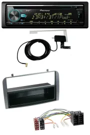 Pioneer MP3 AUX CD USB DAB Autoradio für Alfa Romeo 147 GT Ablagefach anthrazit