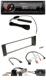 Автомагнитола для Audi A4 (2000–2004) Pioneer 1 DIN DAB USB MP3, поддержка кнопок на руле, ISO, CAN-Bus