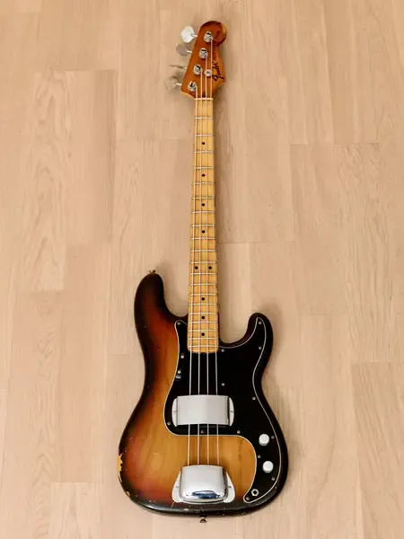 Бас-гитара Fender Precision Bass P Sunburst w/case USA 1976