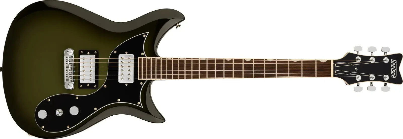 Электрогитара Gretsch Electromatic CVT Double-Cut, корпус махагони, накладка из лавра, фиксированный бридж wraparound, цвет Wychwood Green