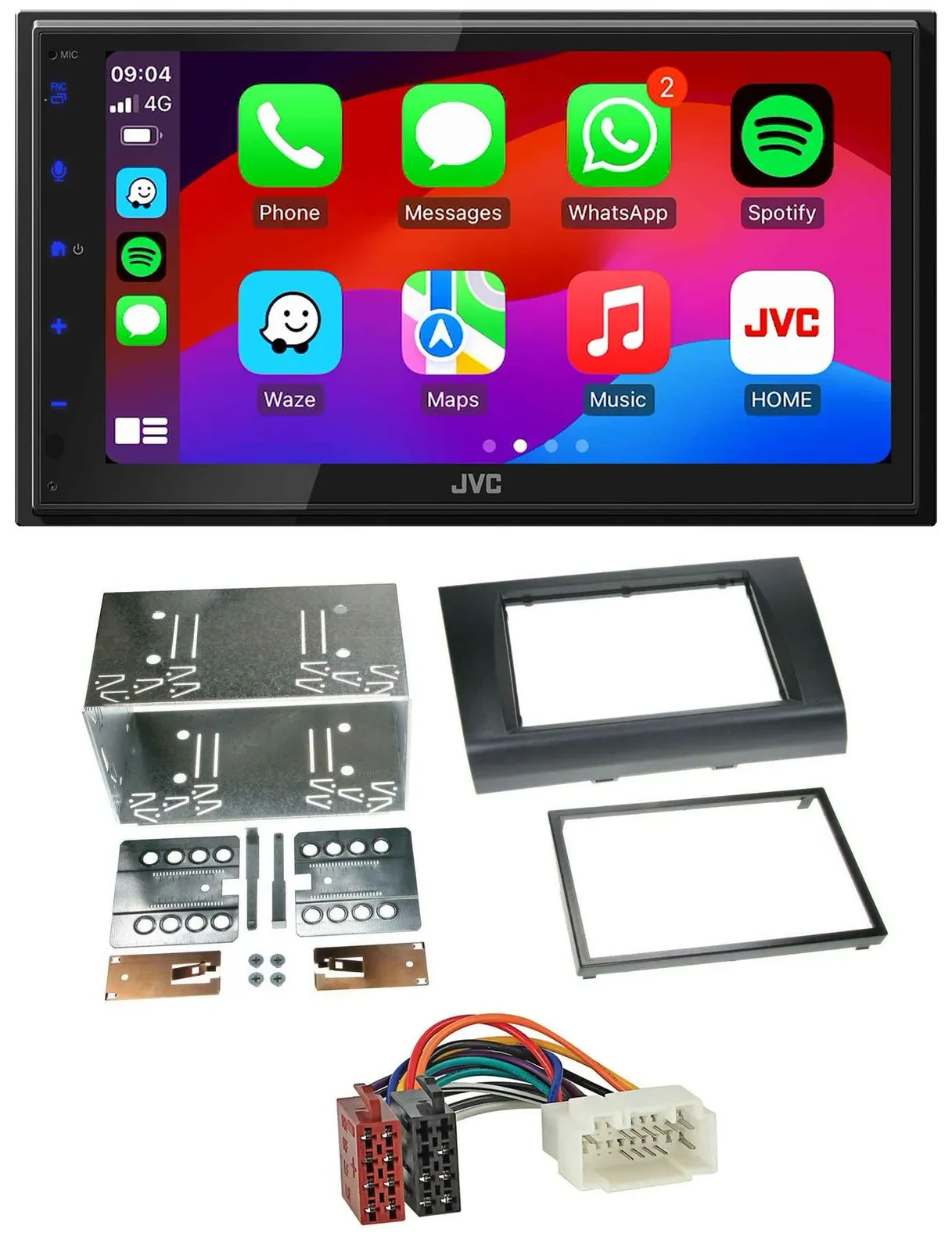 JVC Bluetooth USB MP3 2DIN DAB Autoradio für Suzuki Swift (2005-2010)