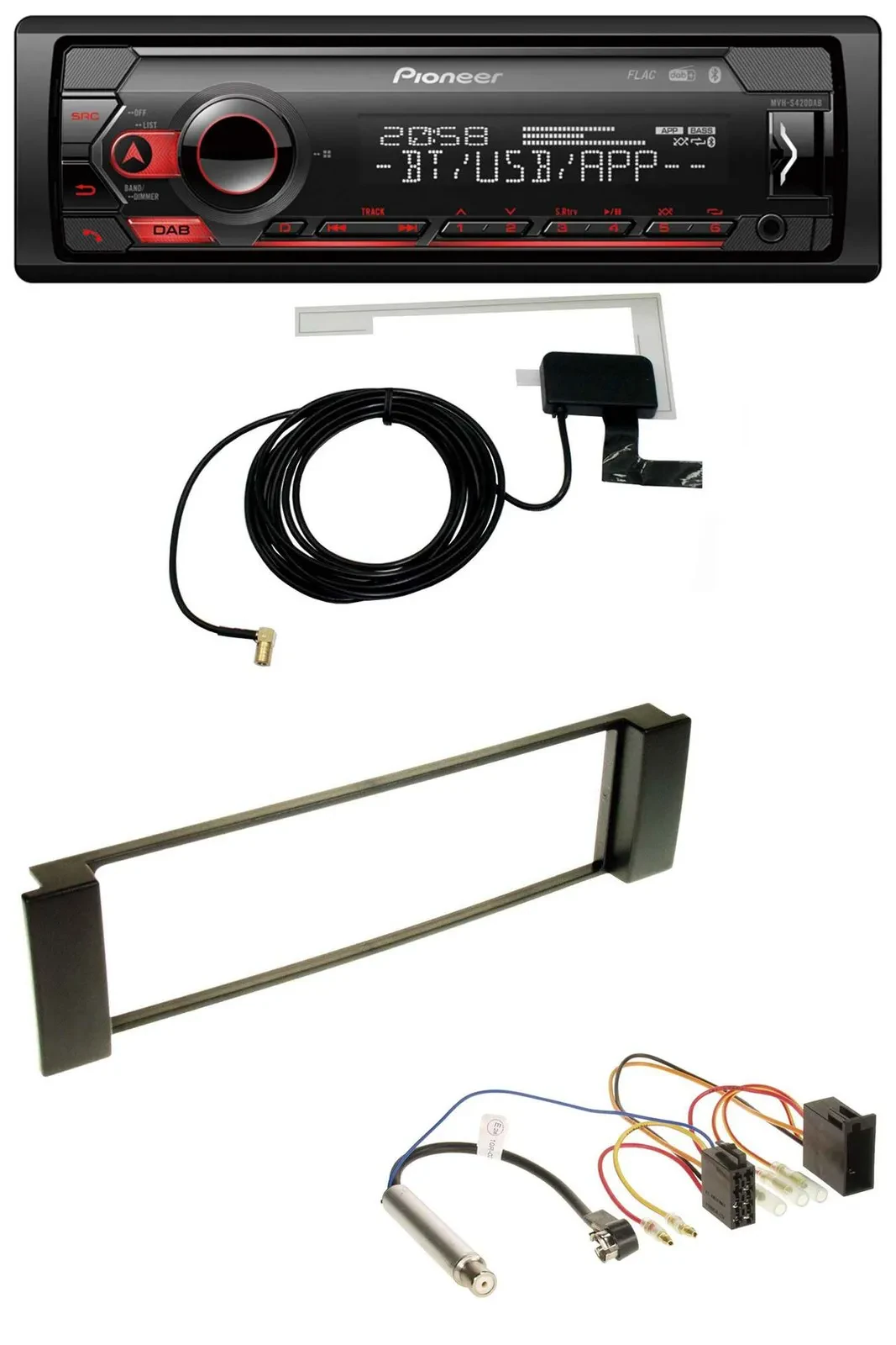 Автомагнитола Pioneer DAB USB MP3 Bluetooth для Audi A3 8L 2000–2003, A6 C5 2001–2005