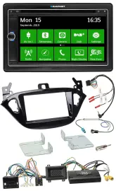 Blaupunkt Bluetooth 2DIN Lenkrad DAB USB TMC Navigation für Opel Adam Corsa E ab