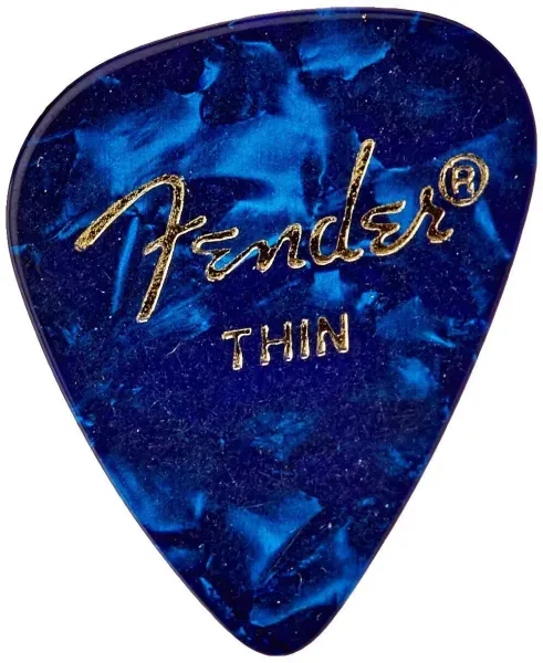 Fender 351 Premium Celluloid Guitar Picks - BLUE MOTO, THIN 144-Pack (1 Gross)