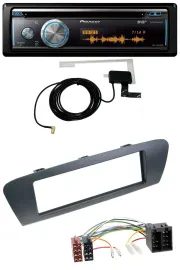 Pioneer Bluetooth DAB MP3 USB CD Autoradio für Renault Scenic (ab 09) - grau