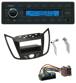 Автомагнитола для Ford C-Max/Kuga VDO Bluetooth, USB, AUX, MP3 темно-коричневая
