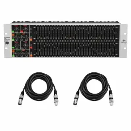 Студийный графический эквалайзер Behringer FBQ6200HD ULTRAGRAPH-PRO с кабелем