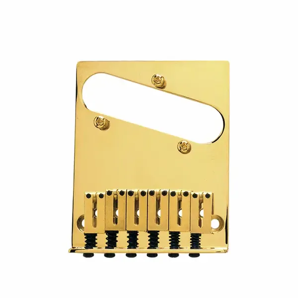 Бридж фиксированный Fender 6-Saddle American Series Telecaster Bridge Assemblies Gold