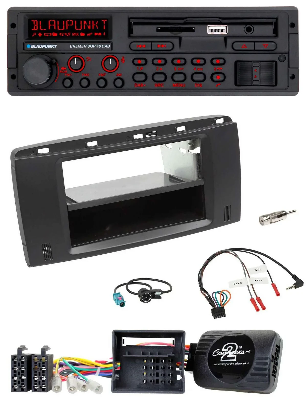 Blaupunkt SD Lenkrad USB Bluetooth DAB Autoradio für Mercedes R-Klasse W251 2006