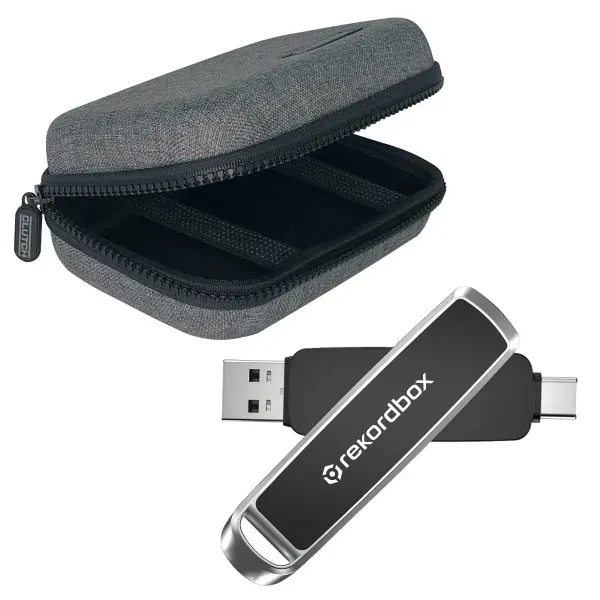 AlphaTheta SDDDE1-1T00-GR46 Sandisk DJ Flash Drive with Case Package
