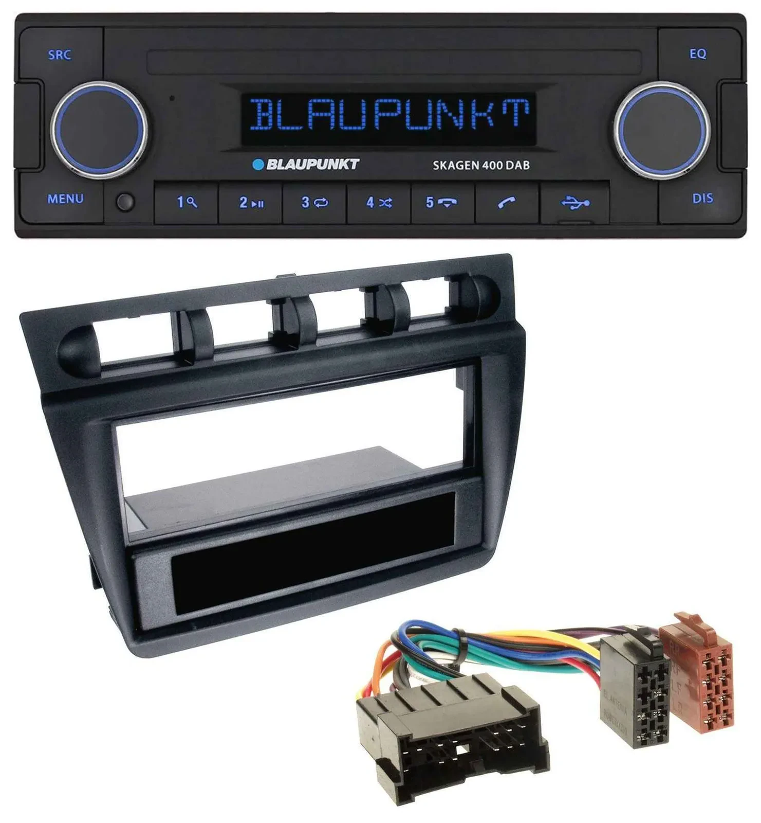 Blaupunkt DAB USB Bluetooth MP3 Autoradio für Kia Picanto (ab 2006) - schwarz
