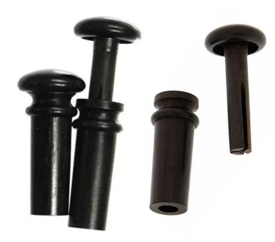 VE11E Пуговица для скрипки, разборная, черное дерево, WBO