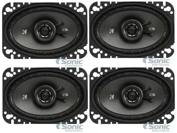 Динамик для авто Kicker 43CSC464 4x6", 600 Вт, 4 Ом, 2-полосный коаксиальный