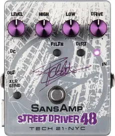 Напольный предусилитель для бас-гитары tech21 SansAmp Frank Bello Signature Street Driver 48