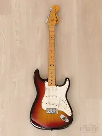Электрогитара Fender Stratocaster SSS Sunburst w/case USA 1974