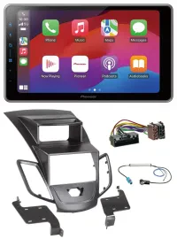 Pioneer MP3 USB DAB Bluetooth 2DIN Autoradio für Ford Fiesta 10-17 Display schwa