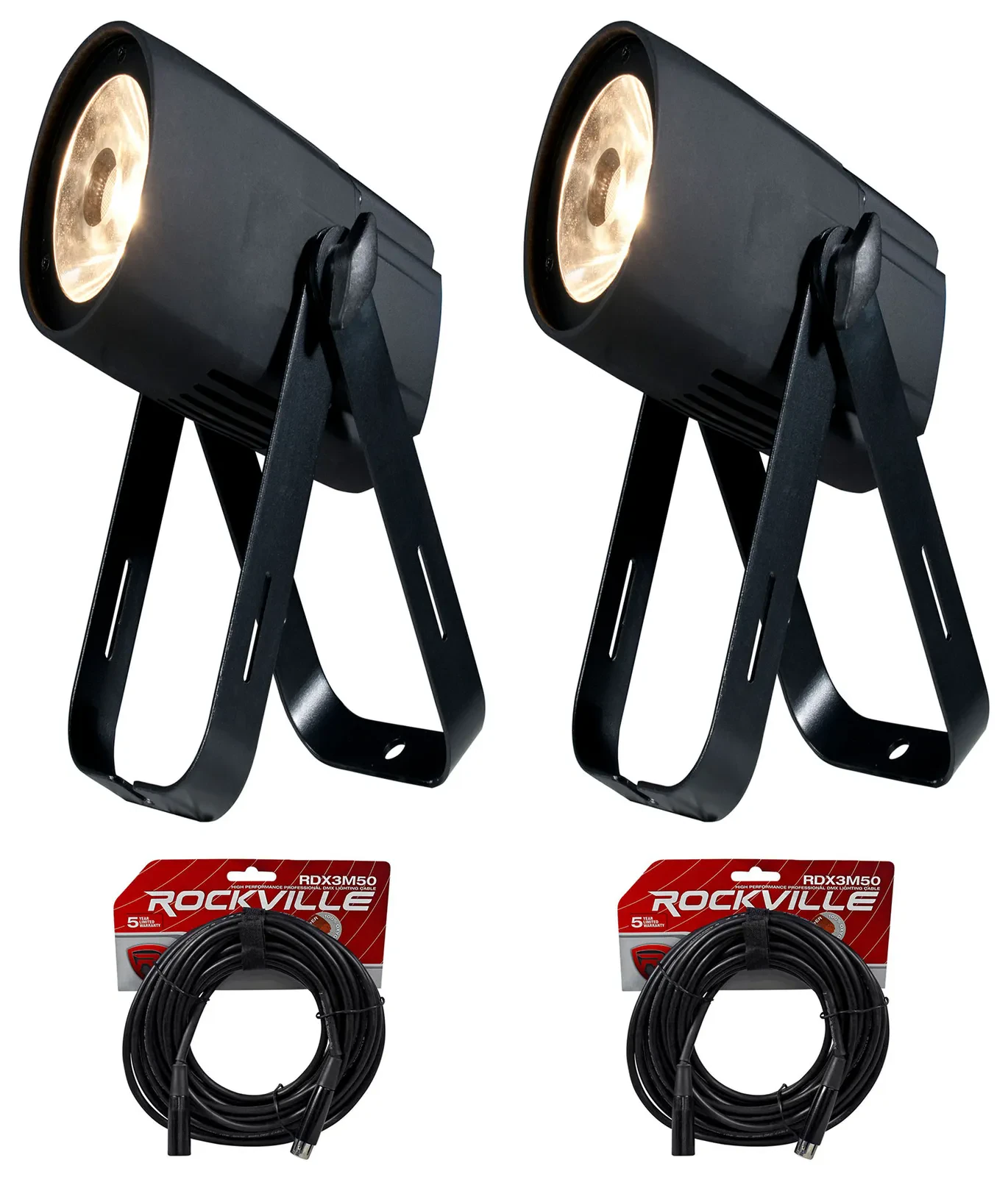 Светодиодный прибор American DJ SABER SPOT WW Compact LED DMX с кабелем (пара)